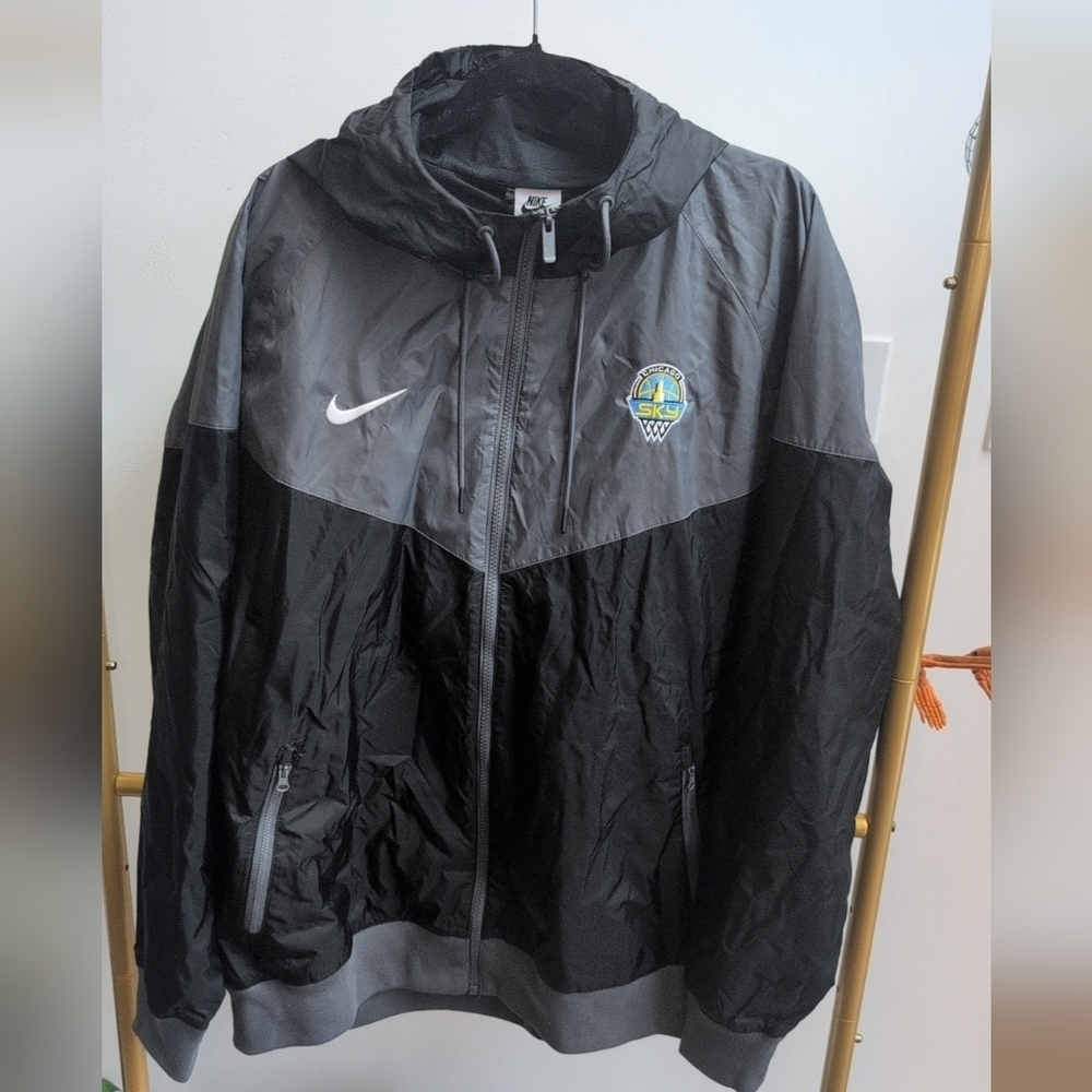 Nike Chicago Sky Black and Gray Windrunner Jacket